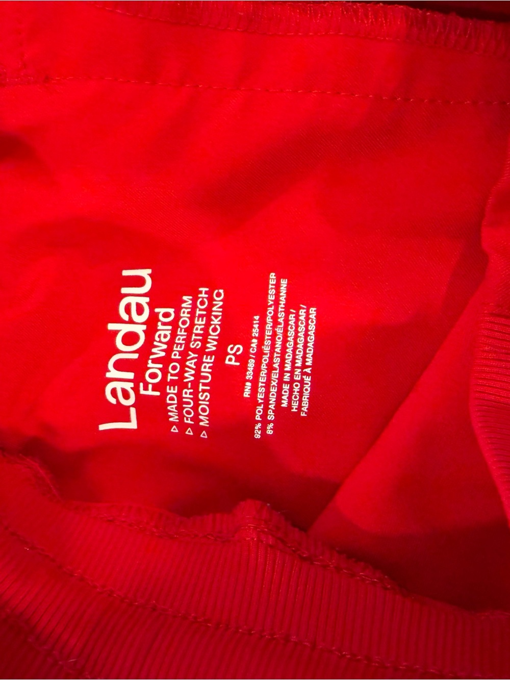 Landau Red Women’s Scrub Pants